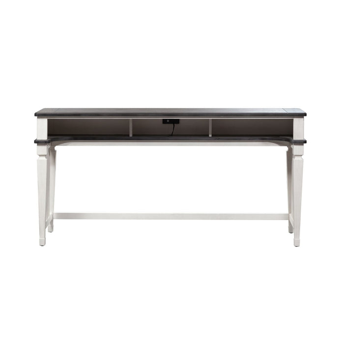 Allyson Park Console Bar Table in Wirebrushed White - Furniture House (VA)