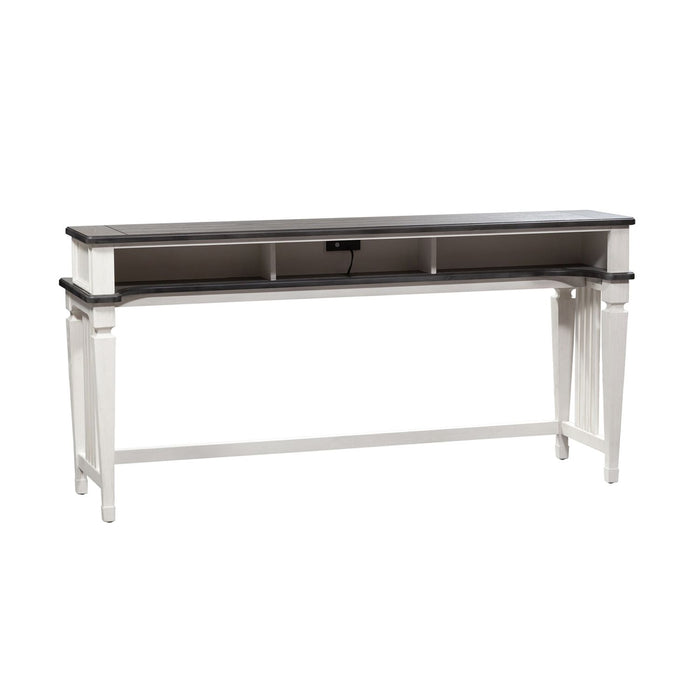 Allyson Park Console Bar Table in Wirebrushed White - Furniture House (VA)