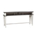 Allyson Park Console Bar Table in Wirebrushed White - Furniture House (VA)