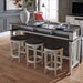 Allyson Park Console Stool in Wirebrushed White - Furniture House (VA)