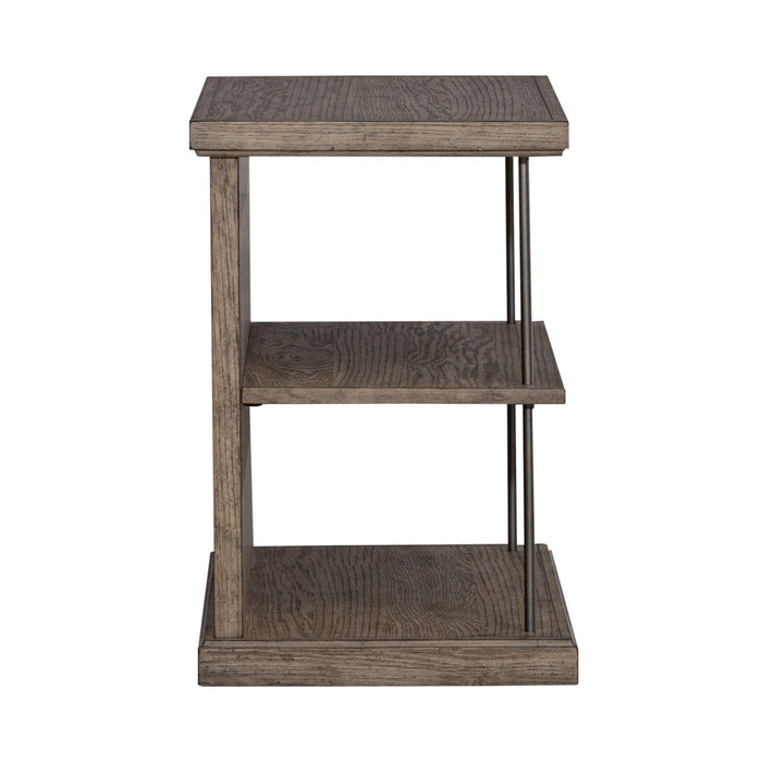 City Scape Chair Side Table in White Oak Veneers