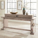 City Scape Console Bar Table in White Oak Veneers - Furniture House (VA)