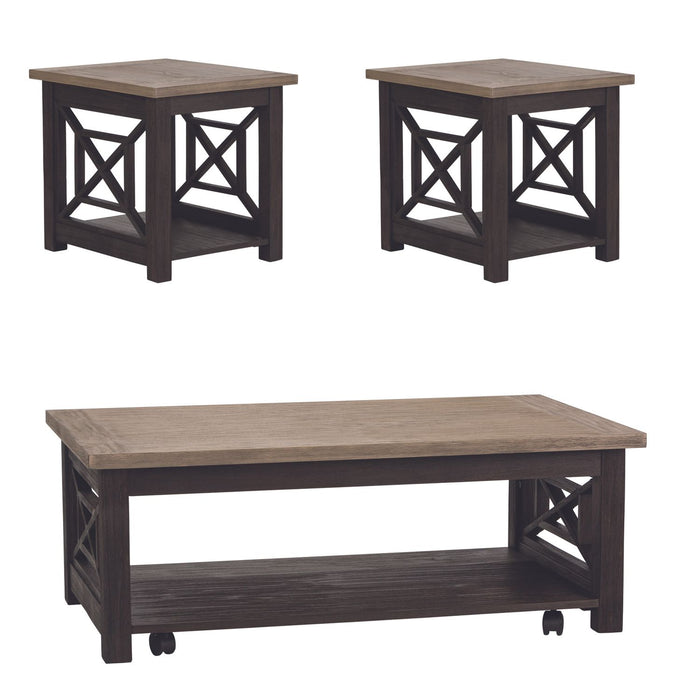 Heatherbrook 3 Piece Set (1-Cocktail 2-End Tables) - Furniture House (VA)