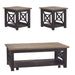 Heatherbrook 3 Piece Set (1-Cocktail 2-End Tables) - Furniture House (VA)