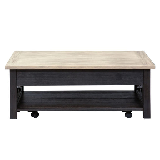 Liberty Heatherbrook Lift Top Cocktail Table in Charcoal and Ash image