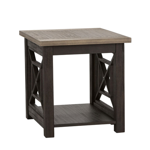 Heatherbrook End Table in Charcoal and Ash - Furniture House (VA)
