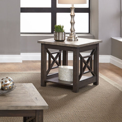 Heatherbrook End Table in Charcoal and Ash image