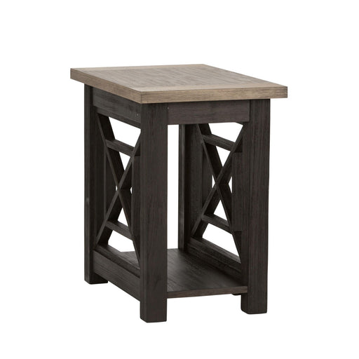 Heatherbrook Chair Side Table in Charcoal and Ash - Furniture House (VA)