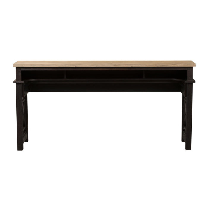 Heatherbrook Console Bar Table in Charcoal and Ash - Furniture House (VA)