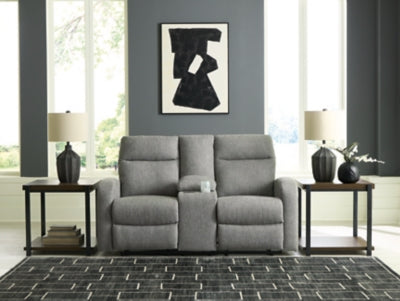 Gauntlet Reclining Loveseat with Console - Furniture House (VA)