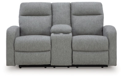 Gauntlet Reclining Loveseat with Console - Furniture House (VA)