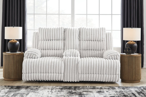 Rhines Falls Power Reclining Loveseat with Console - Furniture House (VA)