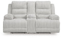 Rhines Falls Power Reclining Loveseat with Console - Furniture House (VA)