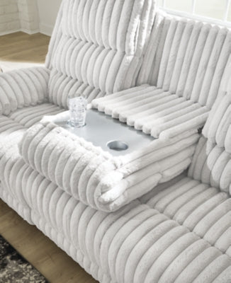 Rhines Falls Power Reclining Sofa with Drop Down Table - Furniture House (VA)