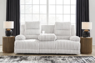 Rhines Falls Power Reclining Sofa with Drop Down Table - Furniture House (VA)