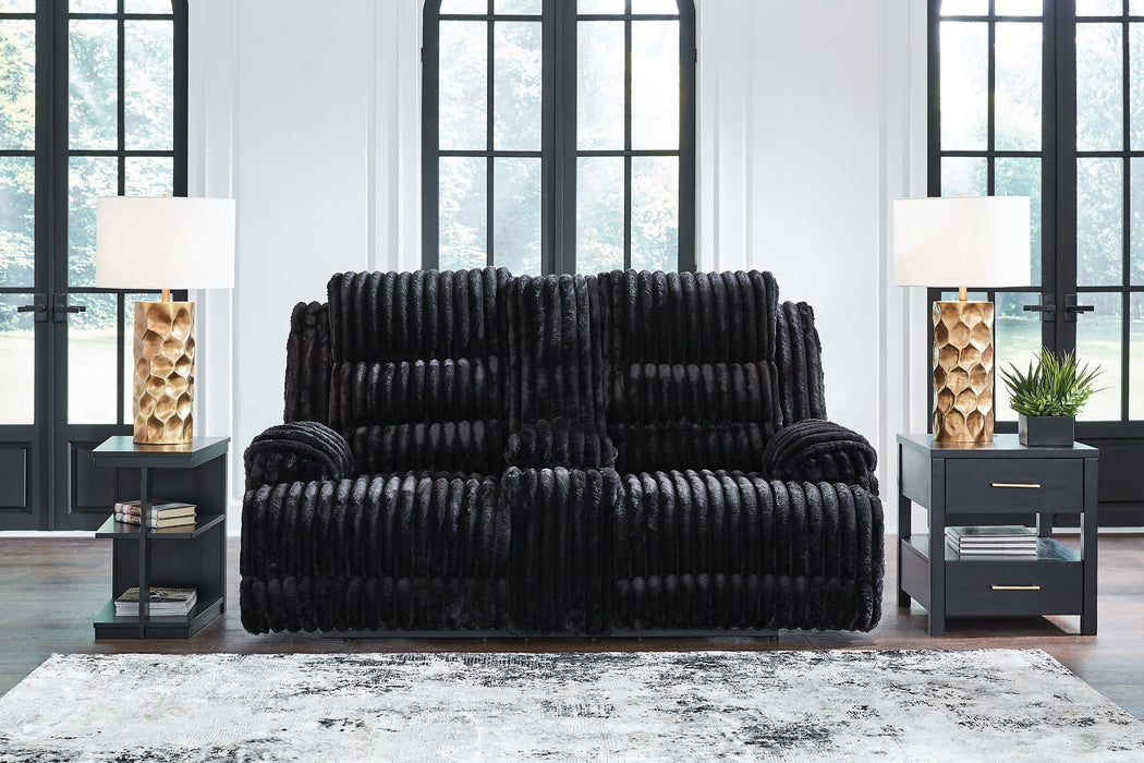 Rhine Falls Reclining Loveseat with Console - Furniture House (VA)