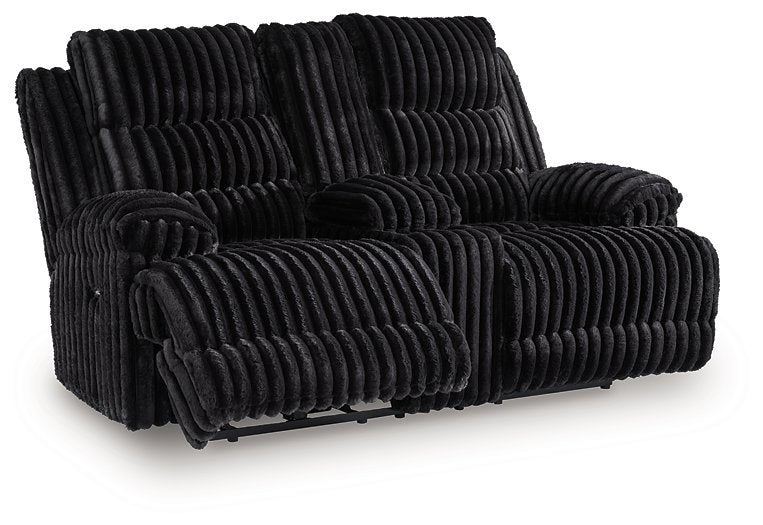 Rhine Falls Reclining Loveseat with Console - Furniture House (VA)