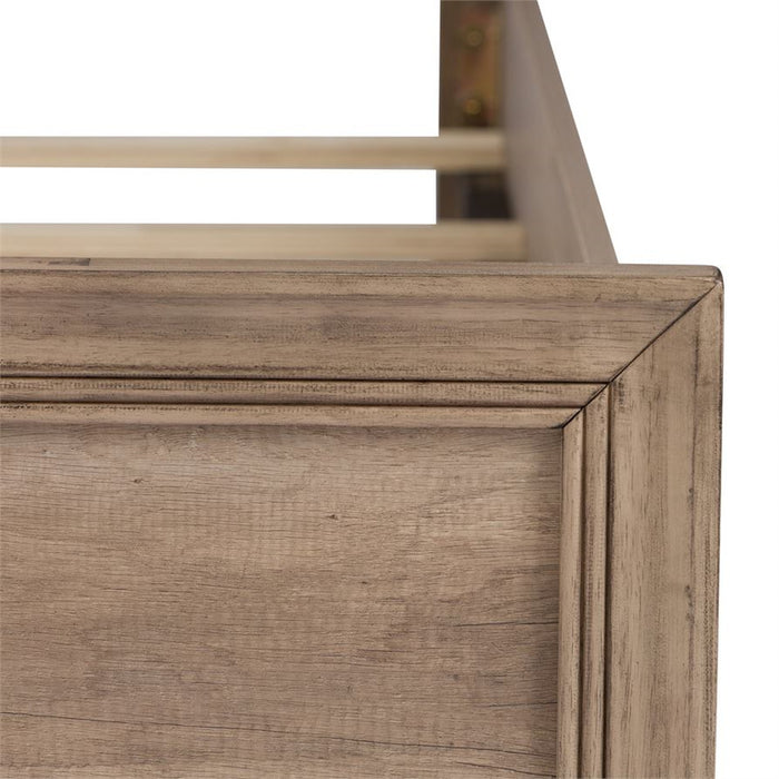 Liberty Furniture Sun Valley Twin Upholstered Bed in Sandstone