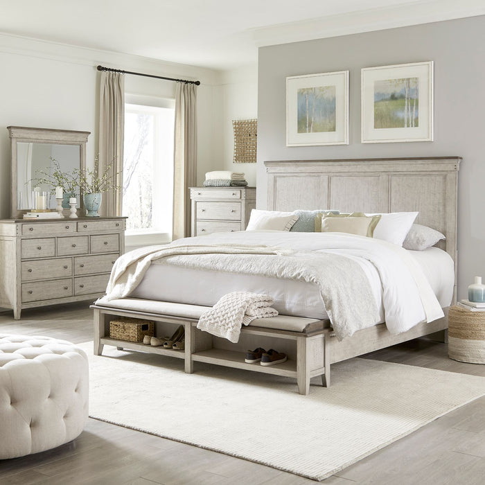 Ivy Hollow Queen Storage Bed, Dresser & Mirror, Chest image