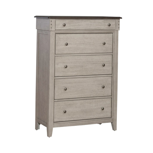 Ivy Hollow 5 Drawer Chest in Weathered Linen - Furniture House (VA)