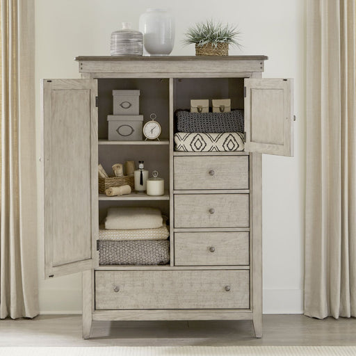 Ivy Hollow Door Chest in Weathered Linen - Furniture House (VA)