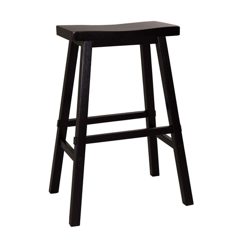 Creations II 30 Inch Sawhorse Barstool in Black (Set of 2) - Furniture House (VA)