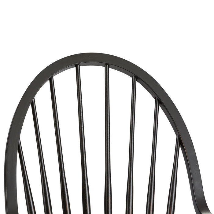 Hearthstone Ridge Windsor Back Arm Chair - Black image