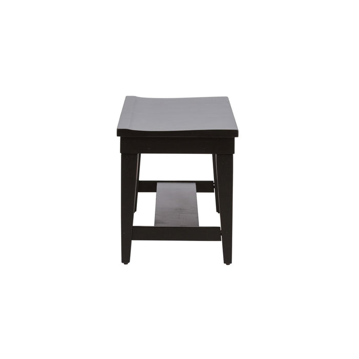 Hearthstone Bench in Black - Furniture House (VA)