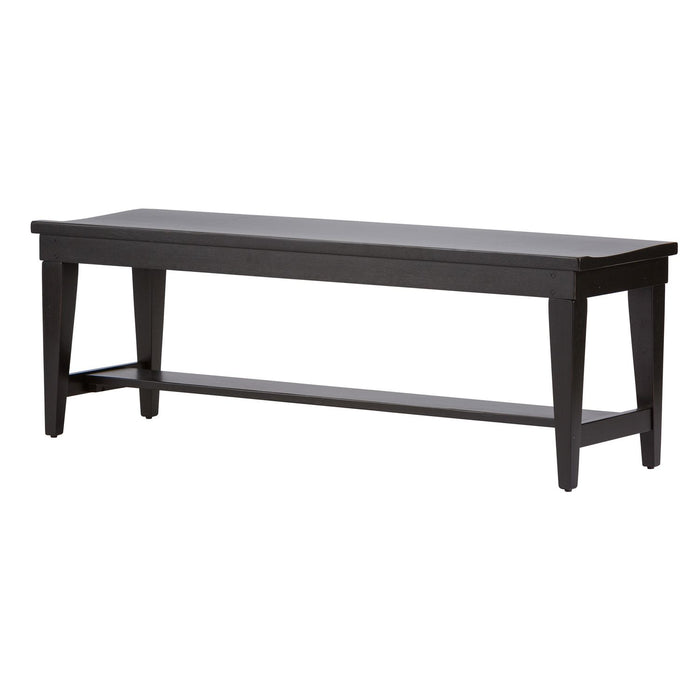 Hearthstone Bench in Black - Furniture House (VA)