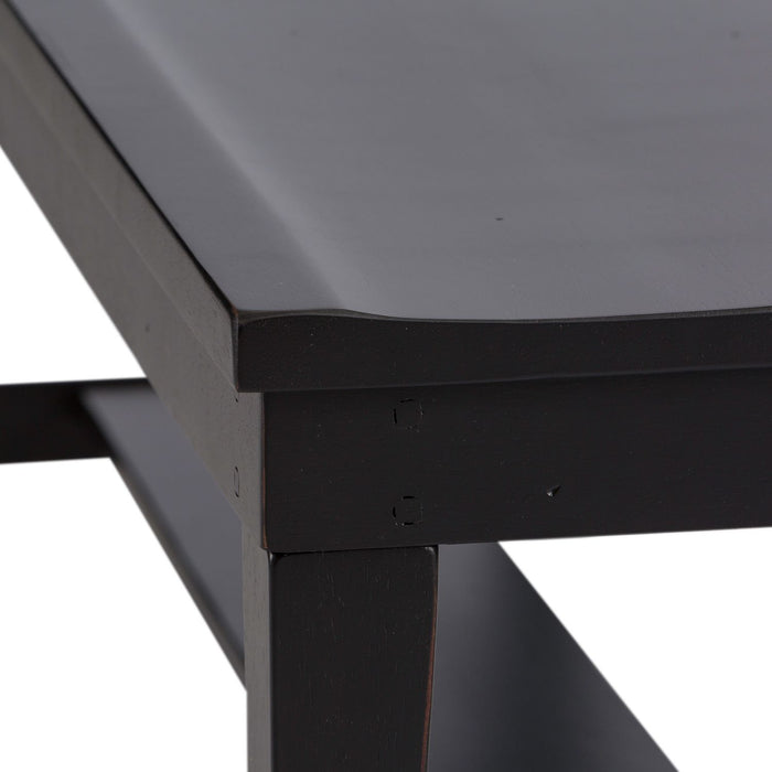 Hearthstone Bench in Black - Furniture House (VA)