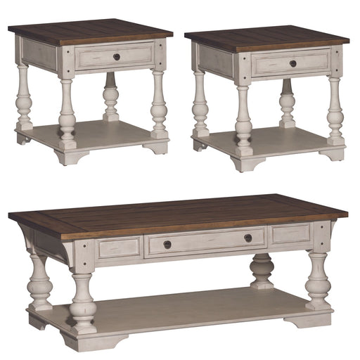 Morgan Creek 3 Piece Set (1-Cocktail 2-End Tables) - Furniture House (VA)
