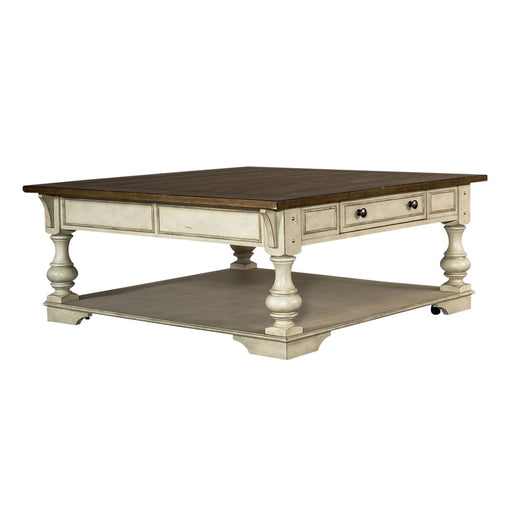 Morgan Creek Cocktail Table in Antique White - Furniture House (VA)