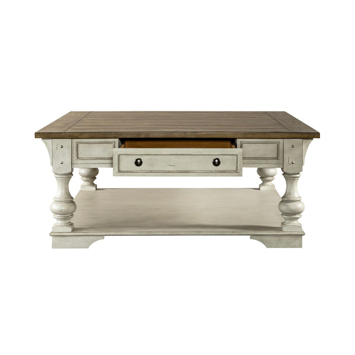 Morgan Creek Cocktail Table in Antique White image