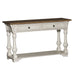Morgan Creek Sofa Table in Antique White - Furniture House (VA)