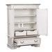 Abbey Park Mirrored Door Chest in Antique White image