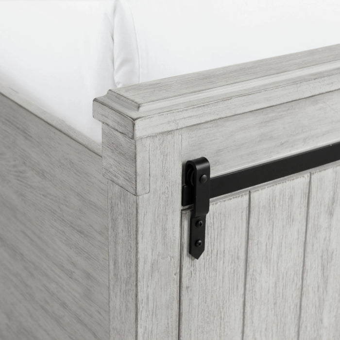 Scott Platform Storage Bedroom Set White Finish