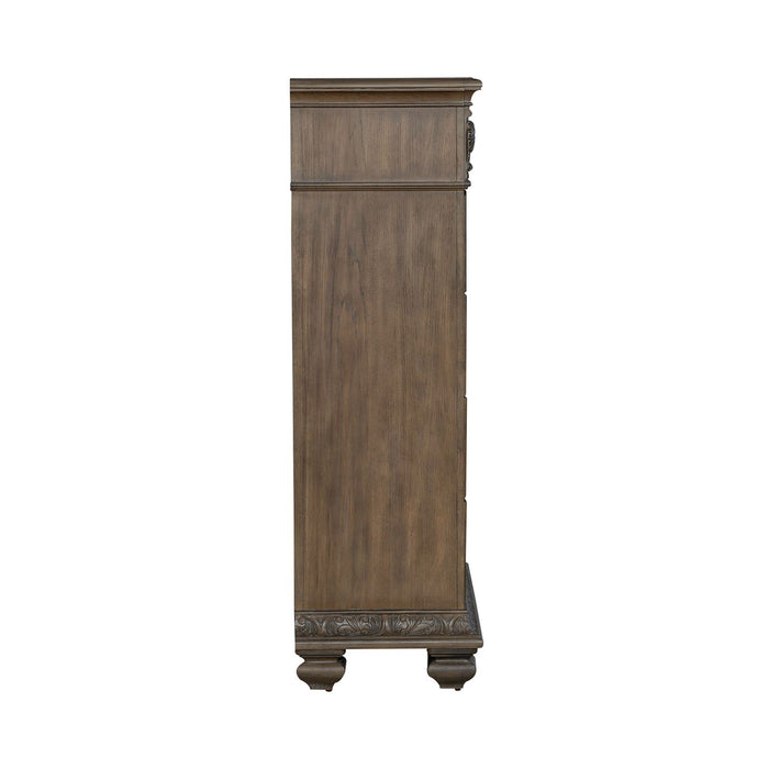 Carlisle Court 5 Drawer Chest in Chestnut with Dusty Wax - Furniture House (VA)