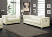 Chaviano 2-piece Upholstered Tufted Sofa Set Pearl White - Furniture House (VA)