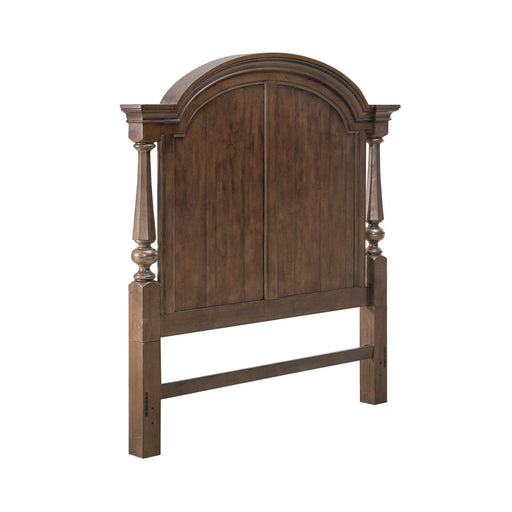 Arden Road Queen Arched Poster in Satin Cherry - Furniture House (VA)