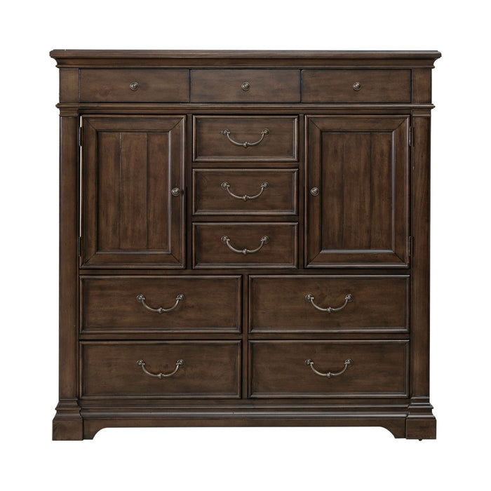 Arden Road 2 Door 10 Drawer Chest in Satin Cherry - Furniture House (VA)