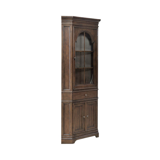 Arden Road Corner Cabinet in Satin Cherry - Furniture House (VA)