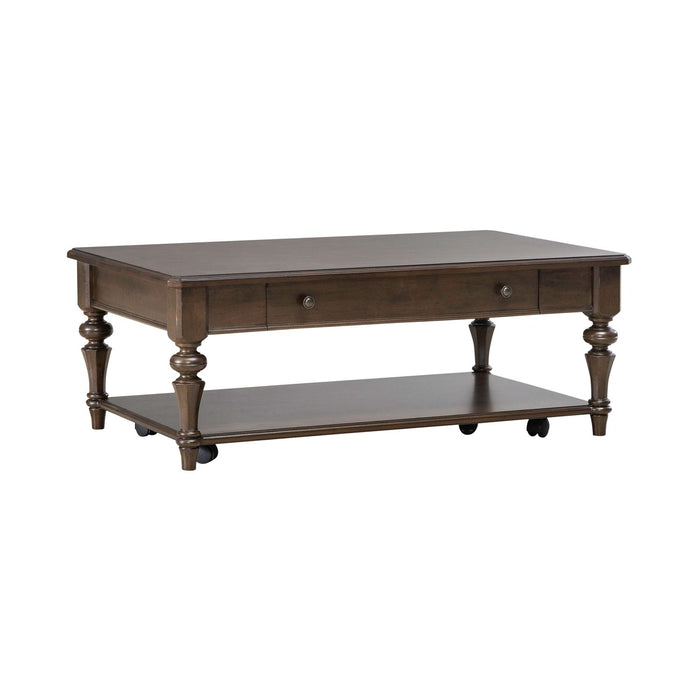 Arden Road Rectangular Cocktail Table in Satin Cherry - Furniture House (VA)
