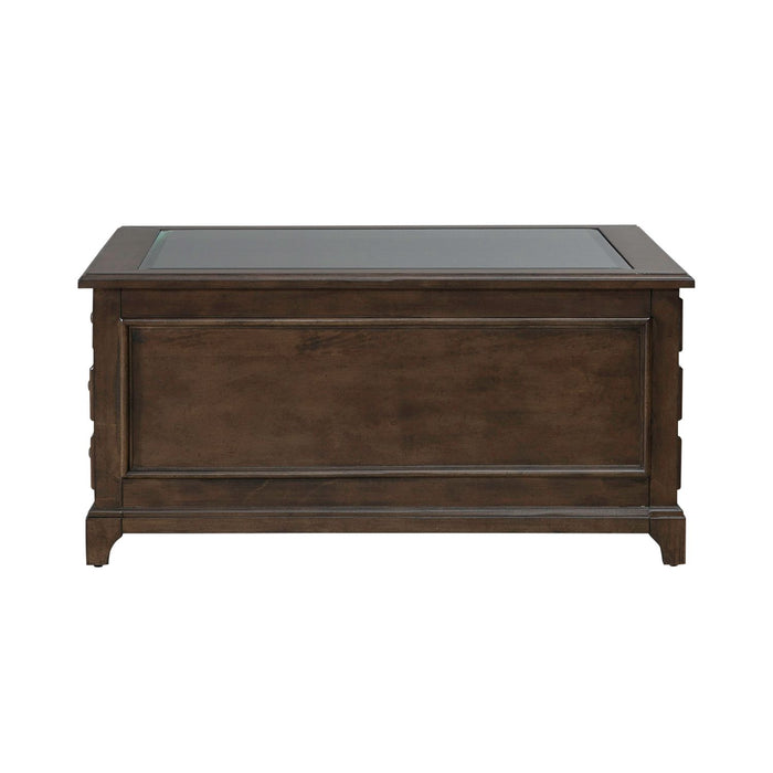 Arden Road Square Collector Cocktail Table in Satin Cherry - Furniture House (VA)