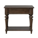 Arden Road Drawer End Table in Satin Cherry - Furniture House (VA)