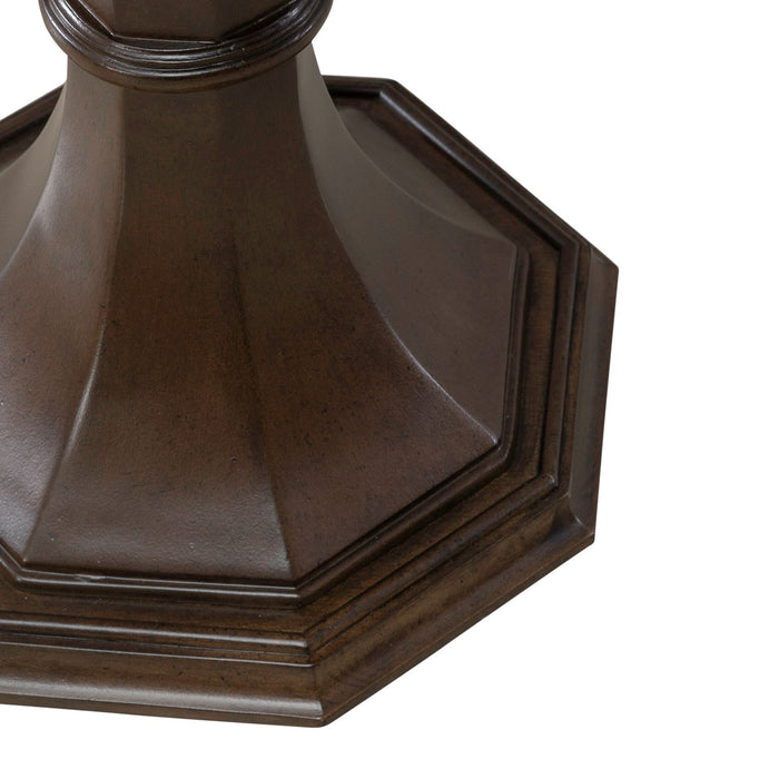 Arden Road Round Chairside Table in Satin Cherry - Furniture House (VA)