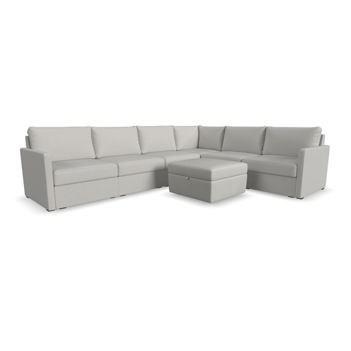 Flex 6-Seat Sectional with Narrow Arm and Storage Ottoman - 5000003377 - Furniture House (VA)
