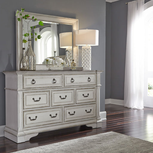 Abbey Park King California Sleigh Bed, Dresser & Mirror - Furniture House (VA)