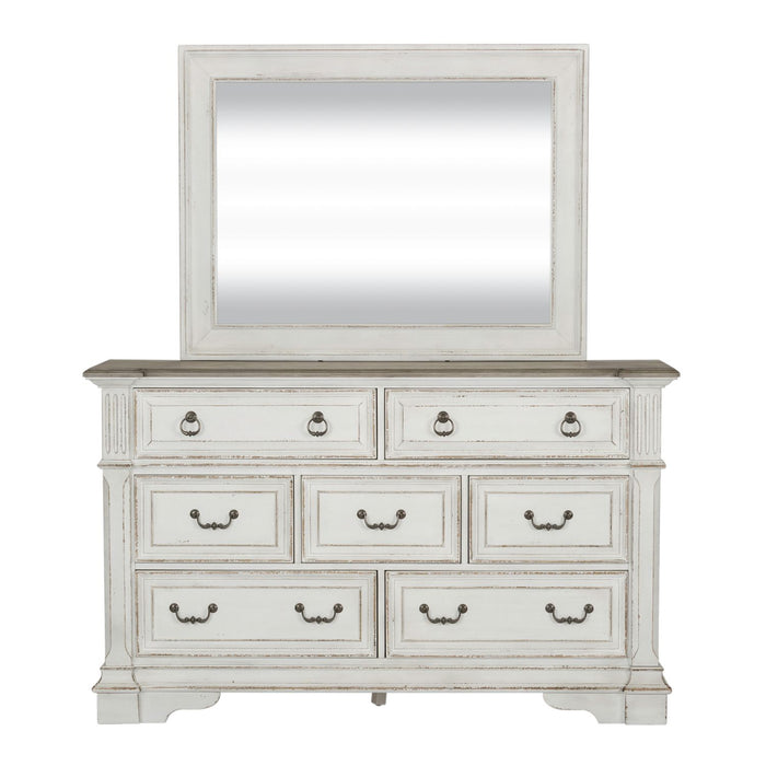 Abbey Park King California Sleigh Bed, Dresser & Mirror, Night Stand - Furniture House (VA)