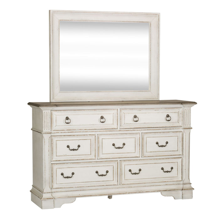 Abbey Park King Uph Sleigh Bed, Dresser & Mirror, Chest, Night Stand - Furniture House (VA)