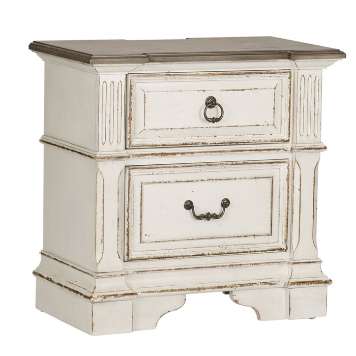 Abbey Park King Uph Sleigh Bed, Dresser & Mirror, Chest, Night Stand - Furniture House (VA)